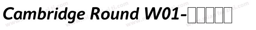 Cambridge Round W01字体转换